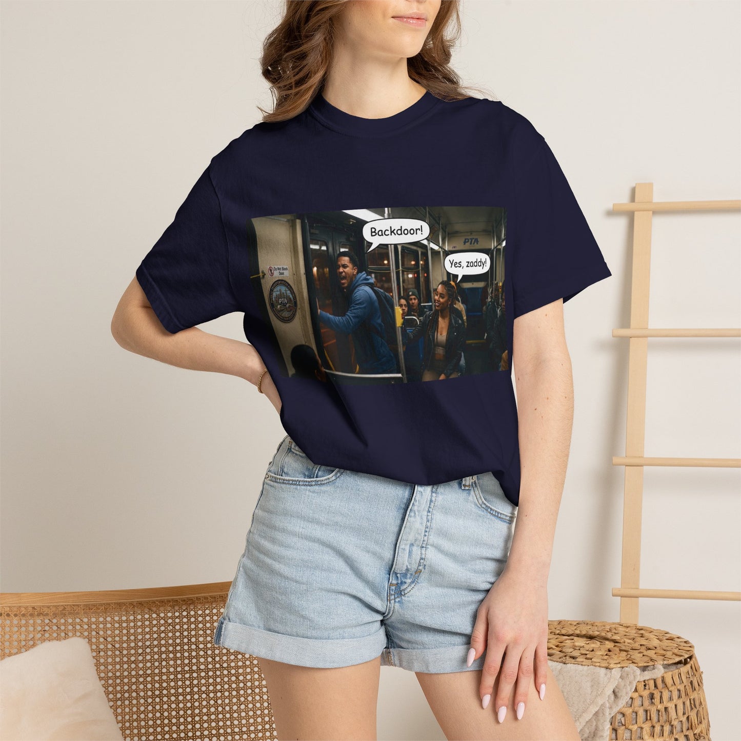 Backdoor Unisex Garment-Dyed T-shirt