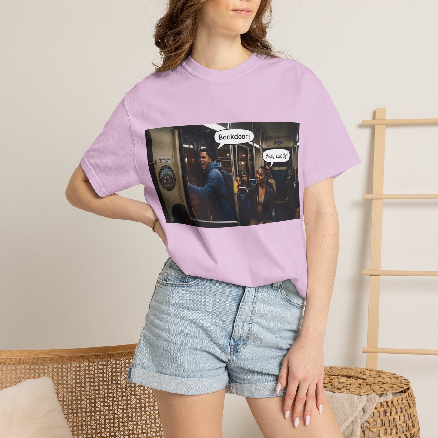 Backdoor Unisex Garment-Dyed T-shirt