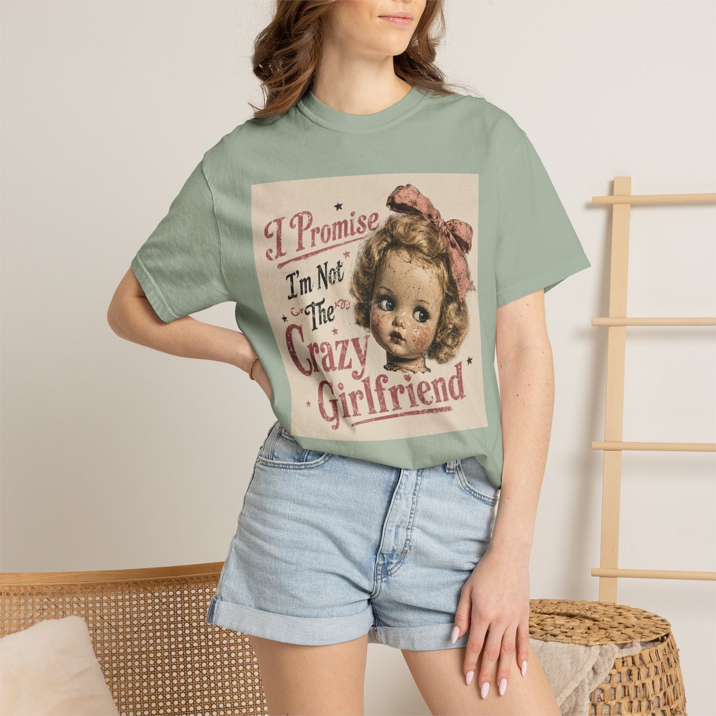 Crazy Girlfriend Unisex Garment-Dyed T-shirt
